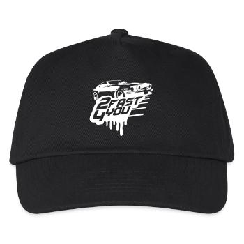 Zu Schnell für Dich Spruch 2 Too Fast 4 For You - Kinder Basecap - Schwarz - Vorne