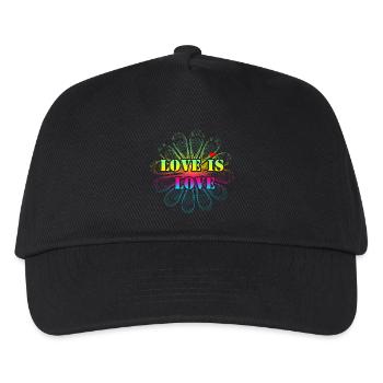 L’amour est l’amour - Casquette de baseball Enfant - noir - Devant