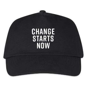 change starts now - Casquette de baseball Enfant - noir - Devant