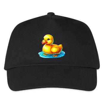 Entenküken Ente Ente Ente Ente - Kinder Basecap - Schwarz - Vorne
