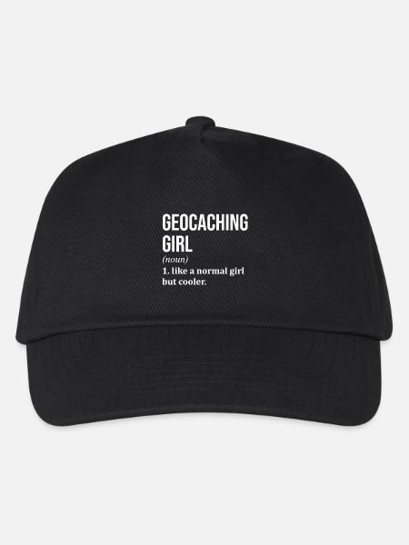 Geocaching Geocaching Geocaching - Kinder Basecap - Schwarz