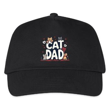 CHAT DAD - Casquette de baseball Enfant - noir - Devant