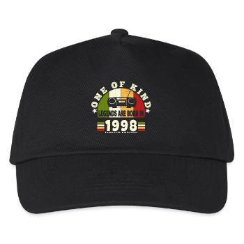 1998 Geburt der Legende 1998 geboren 1998 Geburtstage - Kinder Basecap - Schwarz - Vorne