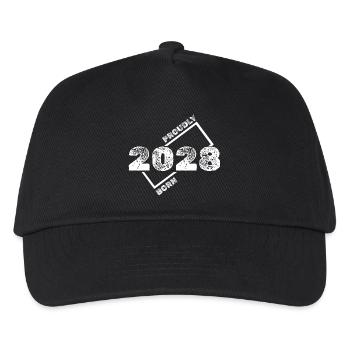 Geschenkidee 2028 - Kinder Basecap - Schwarz - Vorne