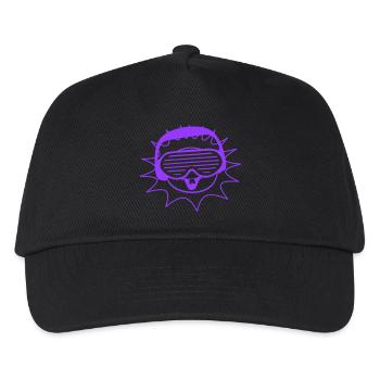 Fête Soleil Été Fun Face Cool Music Club - Casquette de baseball Enfant - noir - Devant