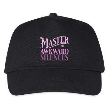 Master of awkward silences in pink - Kinder Basecap - Schwarz - Vorne