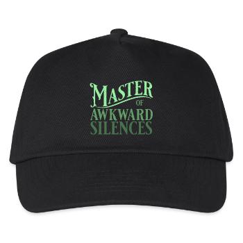 Master of awkward silences in grün - Kinder Basecap - Schwarz - Vorne