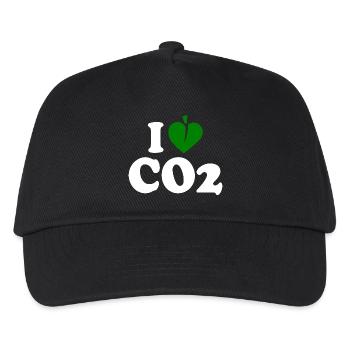 I love co2 - Casquette de baseball Enfant - noir - Devant