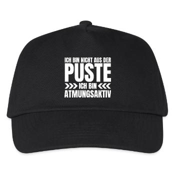 I'm not out of breath, I'm breathable! - Kids’ Baseball Cap - black - Front