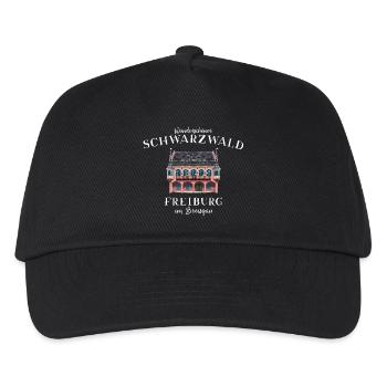 Freiburg im Breisgau, Schwarzwald, Deutschland - Kinder Basecap - Schwarz - Vorne