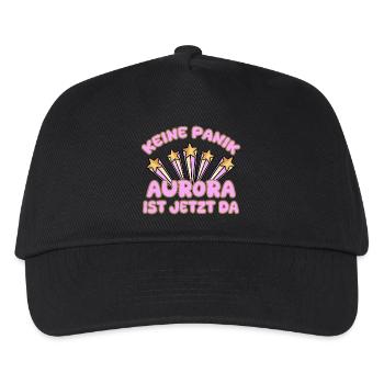 Frauenname Aurora - Kinder Basecap - Schwarz - Vorne