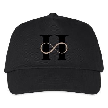 Infinite letter h - Kids’ Baseball Cap - black - Front