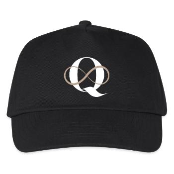 Unendlicher Buchstabe q - Kinder Basecap - Schwarz - Vorne