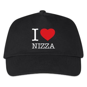 I LOVE NIZZA - Kinder Basecap - Schwarz - Vorne