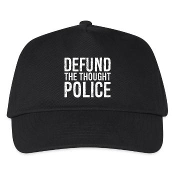 defund the thought police - Kids’ Baseball Cap - black - Front