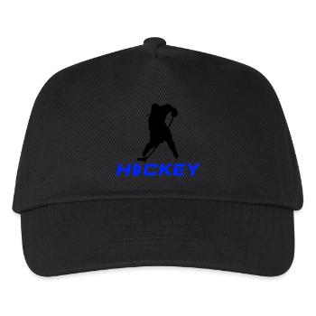 eishockey spieler - Kinder Basecap - Schwarz - Vorne