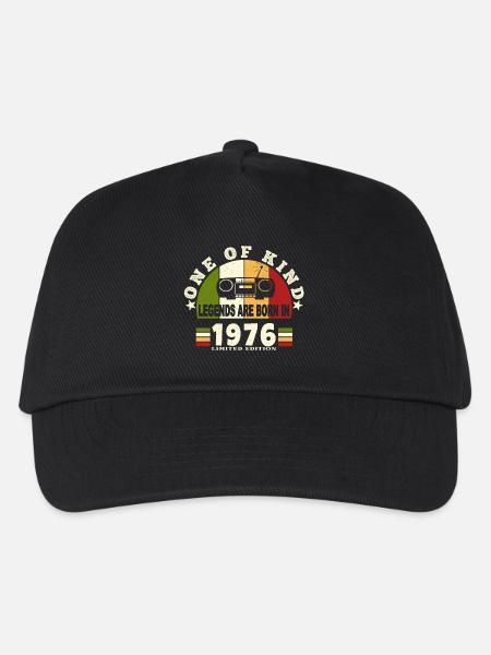 1976 Geburt der Legende 1976 geboren 1976 Geburtstag - Kinder Basecap - Schwarz
