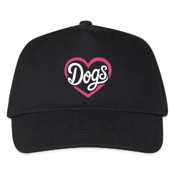Liebe Hunde - Kinder Basecap - Schwarz - Vorne