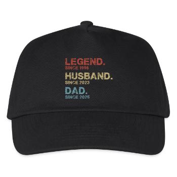 Legende Ehemann Vater - Kinder Basecap - Schwarz - Vorne