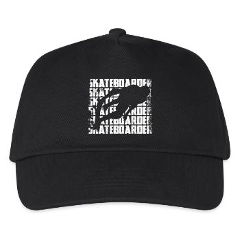 Funny Skateboarder - Kids’ Baseball Cap - black - Front