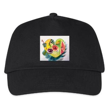 Obst fürs Herz - Kinder Basecap - Schwarz - Vorne