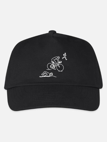 Natation Cyclisme Course à pied - Casquette de baseball Enfant - noir