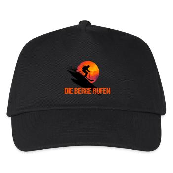 Die Berge rufen - Kinder Basecap - Schwarz - Vorne