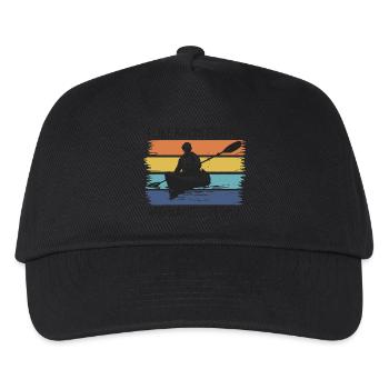 De l’humour pour les pêcheurs en kayak silencieux - Casquette de baseball Enfant - noir - Devant