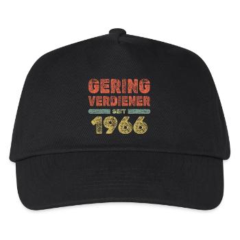 Born in 1966 - Kids’ Baseball Cap - black - Front