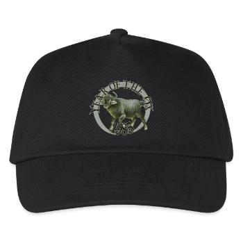 Année du Buffle – 1985 Force et endurance - Casquette de baseball Enfant - noir - Devant