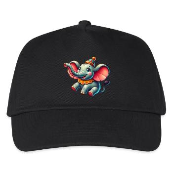 Cirque d’éléphants - Casquette de baseball Enfant - noir - Devant