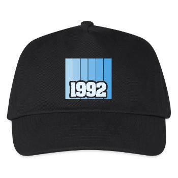 Zahl 1992 - Kinder Basecap - Schwarz - Vorne
