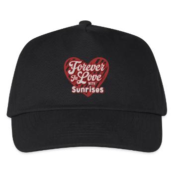 Forever In Love With Sunrises Heart Design - Kids’ Baseball Cap - black - Front