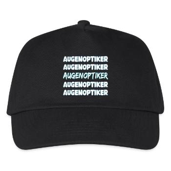 Augenoptiker als Job - Kinder Basecap - Schwarz - Vorne
