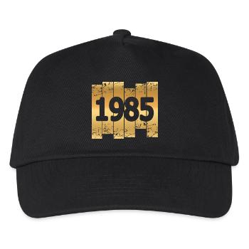 Gold-coloured 1985 - Kids’ Baseball Cap - black - Front
