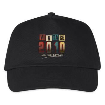 Vintage 2010: Limited Edition - 15th Anniversary. - Kids’ Baseball Cap - black - Front