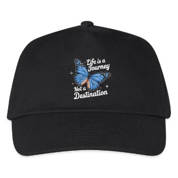 papillon monarque papillon papillons colorés - Casquette de baseball Enfant - noir - Devant