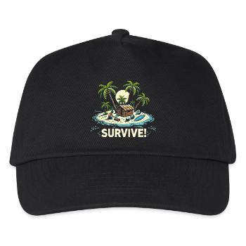 VACATION ON THE ISLAND - Kids’ Baseball Cap - black - Front