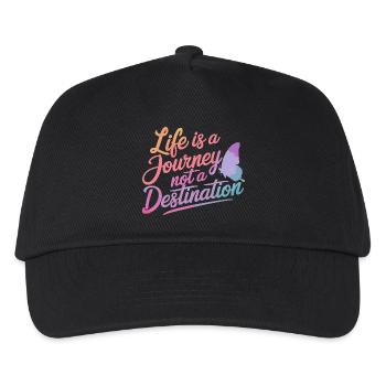 papillon monarque papillon papillons colorés - Casquette de baseball Enfant - noir - Devant