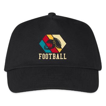 American Football - Kinder Basecap - Schwarz - Vorne
