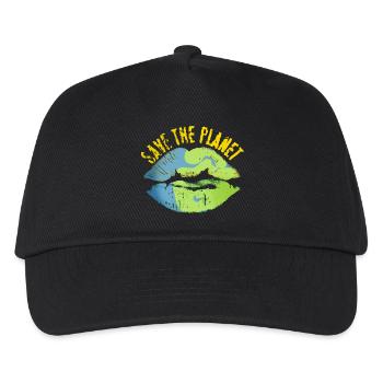 Save the world vintage look - Kids’ Baseball Cap - black - Front