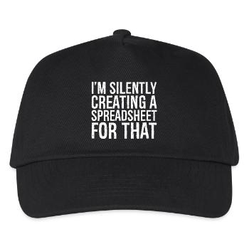 I'm silently creating a spreadsheet for that - Kids’ Baseball Cap - black - Front