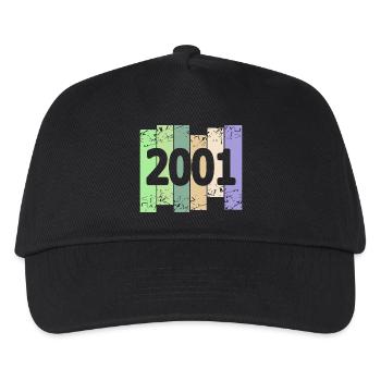 2001 - Kinder Basecap - Schwarz - Vorne