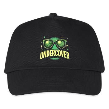 Lustige Sonnenbrille und Undercover Speech Kostüm - Kinder Basecap - Schwarz - Vorne