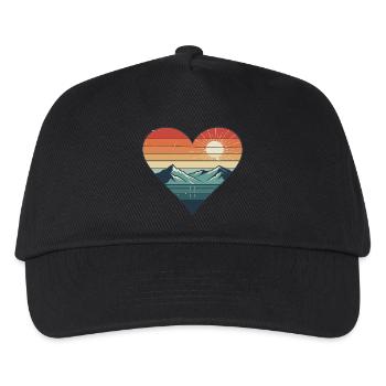 travelling Retro Vintage Valentine s Day - Kids’ Baseball Cap - black - Front