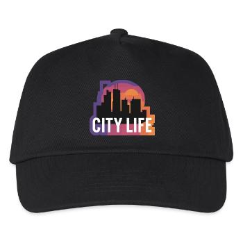 CITY LIFE - Kids’ Baseball Cap - black - Front