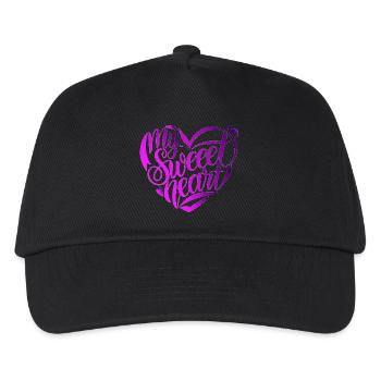 COOL TSHIRT, MY SWEEET HEART - Kids’ Baseball Cap - black - Front