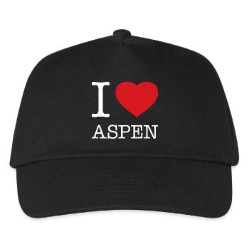 I LOVE ASPEN - Kinder Basecap - Schwarz - Vorne