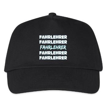 Job Fahrlehrer - Kinder Basecap - Schwarz - Vorne