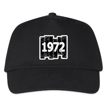 Year 1972 - Kids’ Baseball Cap - black - Front